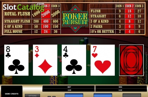 Скрин3. Poker Pursuit (Microgaming) слот