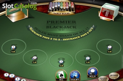 Скрин3. Premier Euro Blackjack MH слот