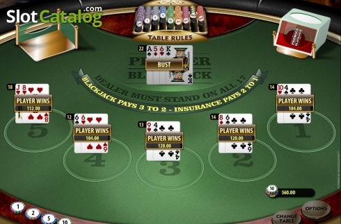 Скрин5. Premier Euro Blackjack MH слот