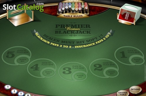 Скрин2. Premier Euro Bonus Blackjack MH слот