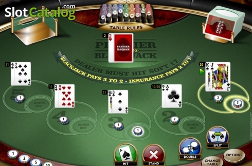 Скрин4. Premier Euro Bonus Blackjack MH слот
