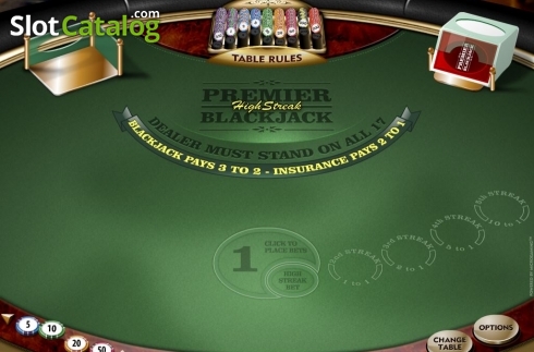 Скрин2. Premier High Streak Blackjack слот
