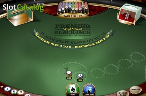 Скрин3. Premier High Streak Blackjack слот