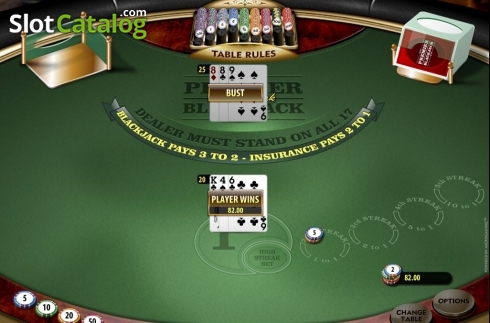 Скрин5. Premier High Streak Blackjack слот