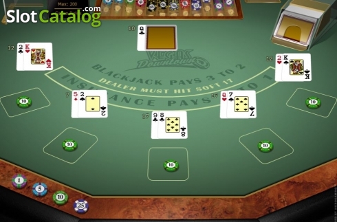 Скрин3. Vegas Downtown Blackjack Gold MH слот