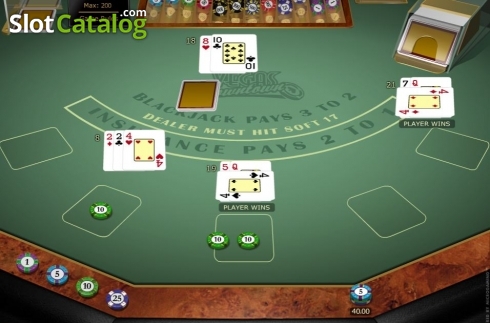 Скрин4. Vegas Downtown Blackjack Gold MH слот