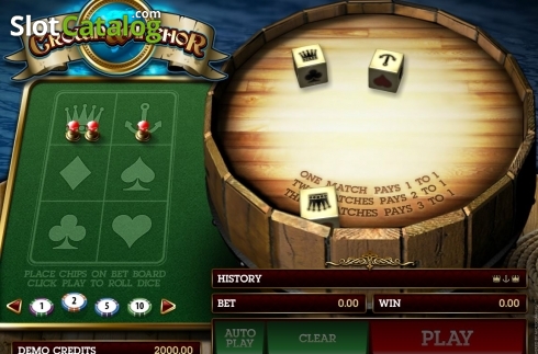 Скрин2. Crown and Anchor (Microgaming) слот