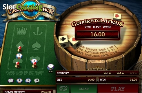 Скрин5. Crown and Anchor (Microgaming) слот