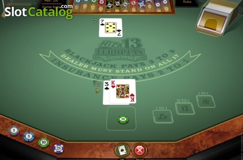 Скрин3. Hi Lo 13 European Blackjack Gold слот