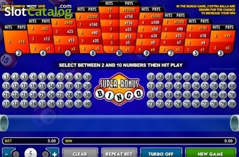 Скрин2. Super Bonus Bingo слот