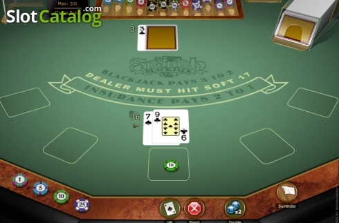 Скрин3. Spanish 21 Blackjack Gold слот