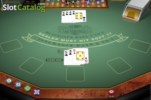 Скрин4. Spanish 21 Blackjack Gold слот