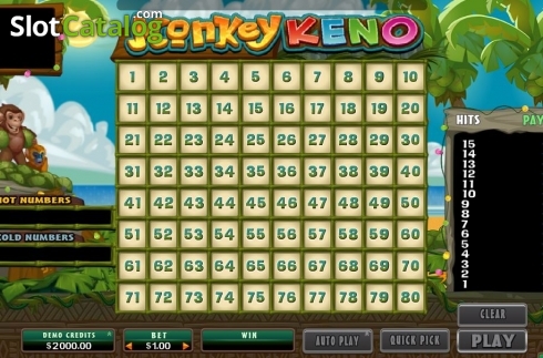 Скрин2. Monkey Keno слот
