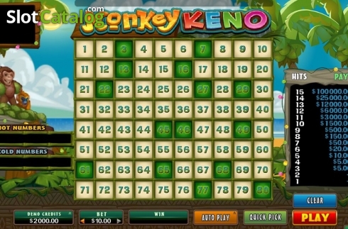 Скрин3. Monkey Keno слот