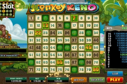 Скрин4. Monkey Keno слот
