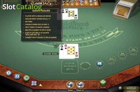 Скрин3. High Streak Blackjack Gold слот