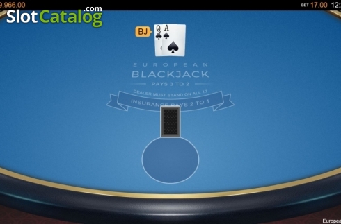 Скрин4. European Blackjack (Switch Studios) слот