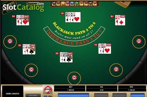 Скрин3. Bonus Blackjack (Games Global) слот
