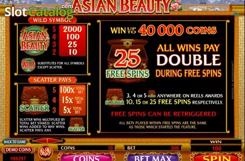 Скрин3. Asian Beauty слот