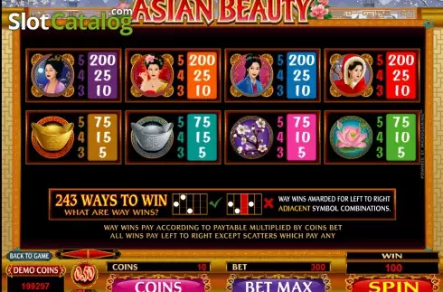 Скрин4. Asian Beauty слот