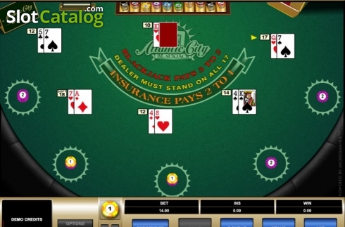 Скрин3. Atlantic City Blackjack MH Gold слот