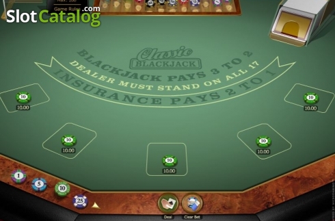 Скрин2. Classic Blackjack MH Gold слот