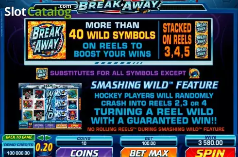 Скрин2. Break Away (Games Global) слот
