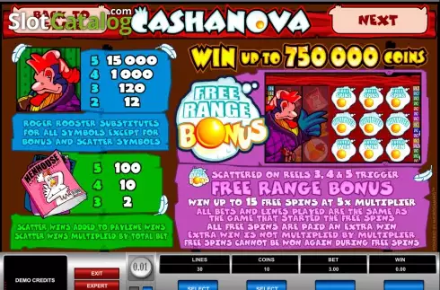 Скрин3. Cashanova слот
