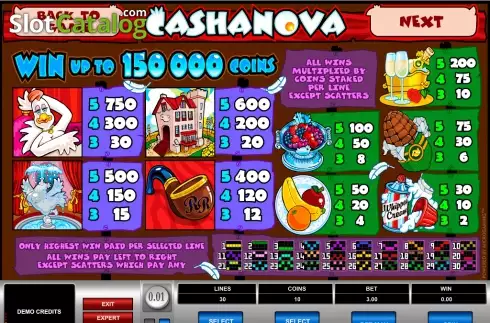 Скрин4. Cashanova слот