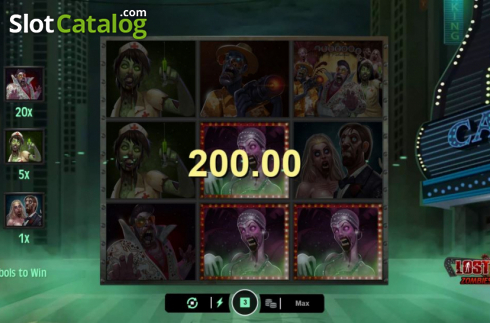 Скрин6. Lost Vegas Zombie Scratch слот