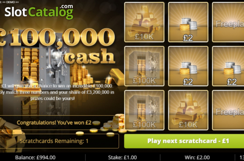 Скрин6. 100k Cash слот