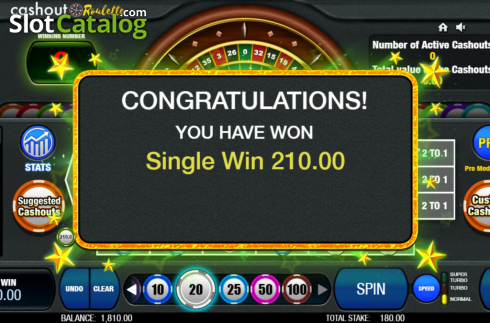 Скрин5. Cashout Roulette слот