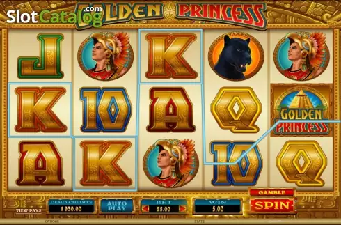 Скрин8. Golden Princess (Microgaming) слот
