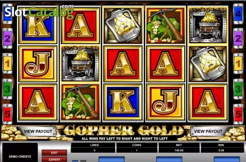 Скрин3. Gopher Gold слот
