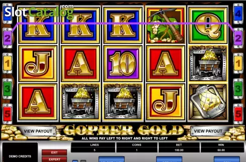 Скрин4. Gopher Gold слот