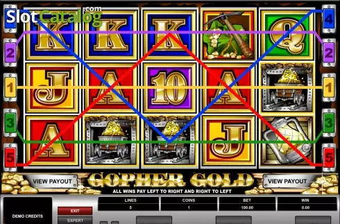 Скрин5. Gopher Gold слот