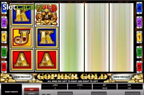 Скрин6. Gopher Gold слот
