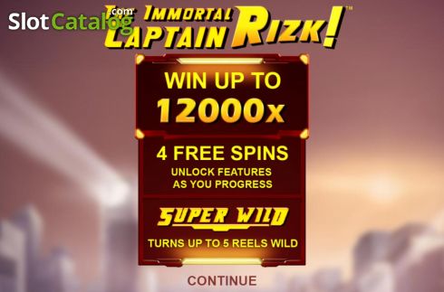 Скрин2. The Immortal Captain Rizk! слот