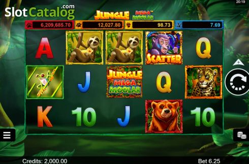 Скрин2. Jungle Mega Moolah слот