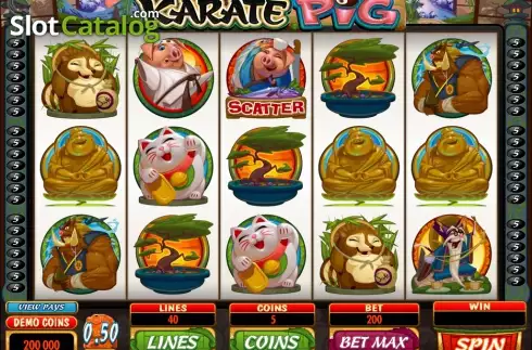 Скрин6. Karate Pig слот