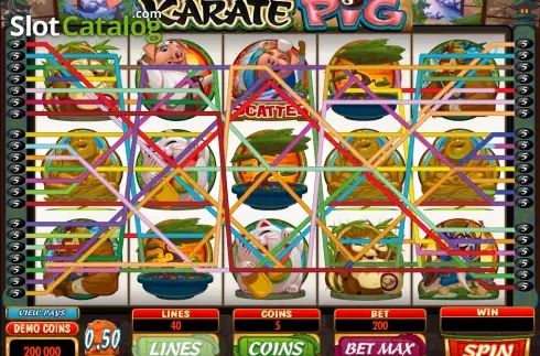 Скрин7. Karate Pig слот