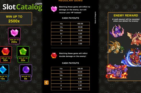 Скрин7. Gems and Dragons Hyper Clusters слот