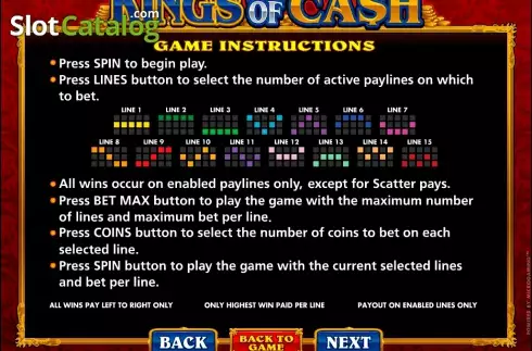 Скрин7. Kings of Cash слот