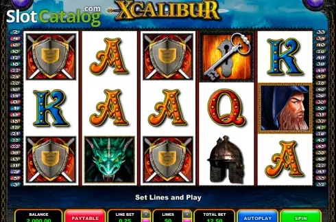 Скрин6. Xcalibur (Microgaming) слот