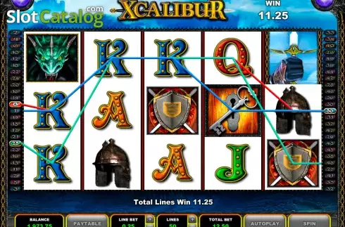 Скрин7. Xcalibur (Microgaming) слот