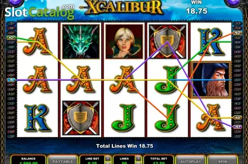 Скрин8. Xcalibur (Microgaming) слот