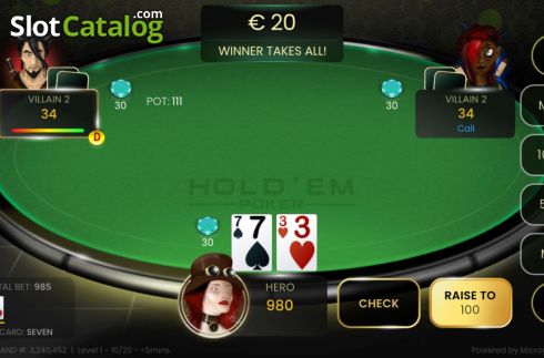 Скрин2. Hold Em Poker 2 слот