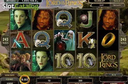 Скрин2. Lord of the Rings Jackpot слот