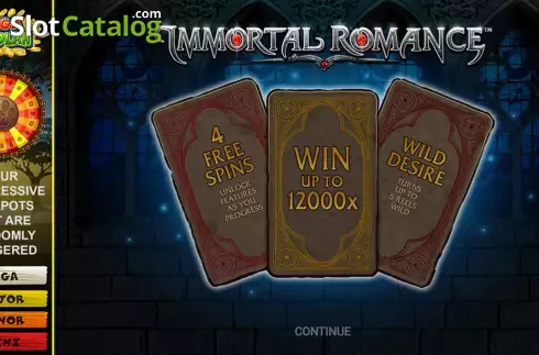 Скрин2. Immortal Romance Mega Moolah слот