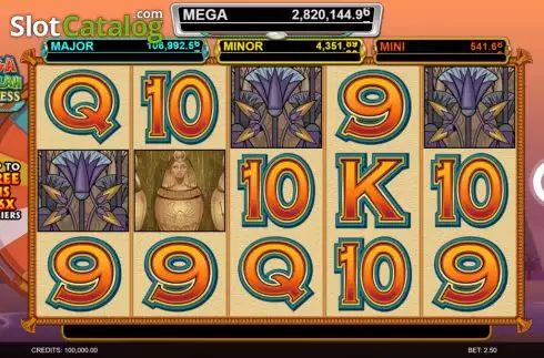 Скрин3. Mega Moolah Goddess слот